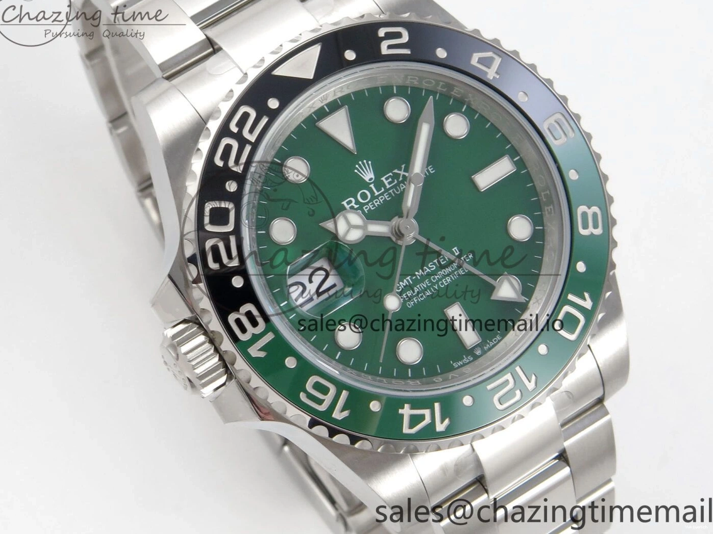 ARF CHS SS GMT-Master Edition VTNR 126729 SH3285 Bracelet Dial Green 1:1 On II Best 1223